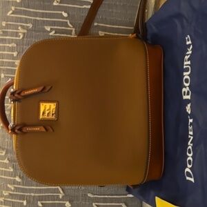 Dooney & Bourke Leather Zip Pod Backpack - Carmel - Pebble Grain style